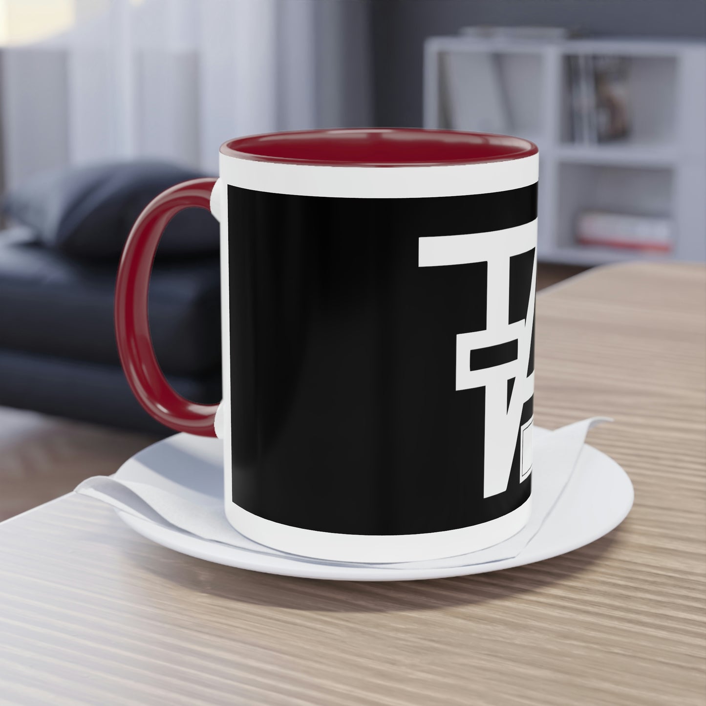 TA Pedals Logo-Two-Tone Coffee Mug, 11oz