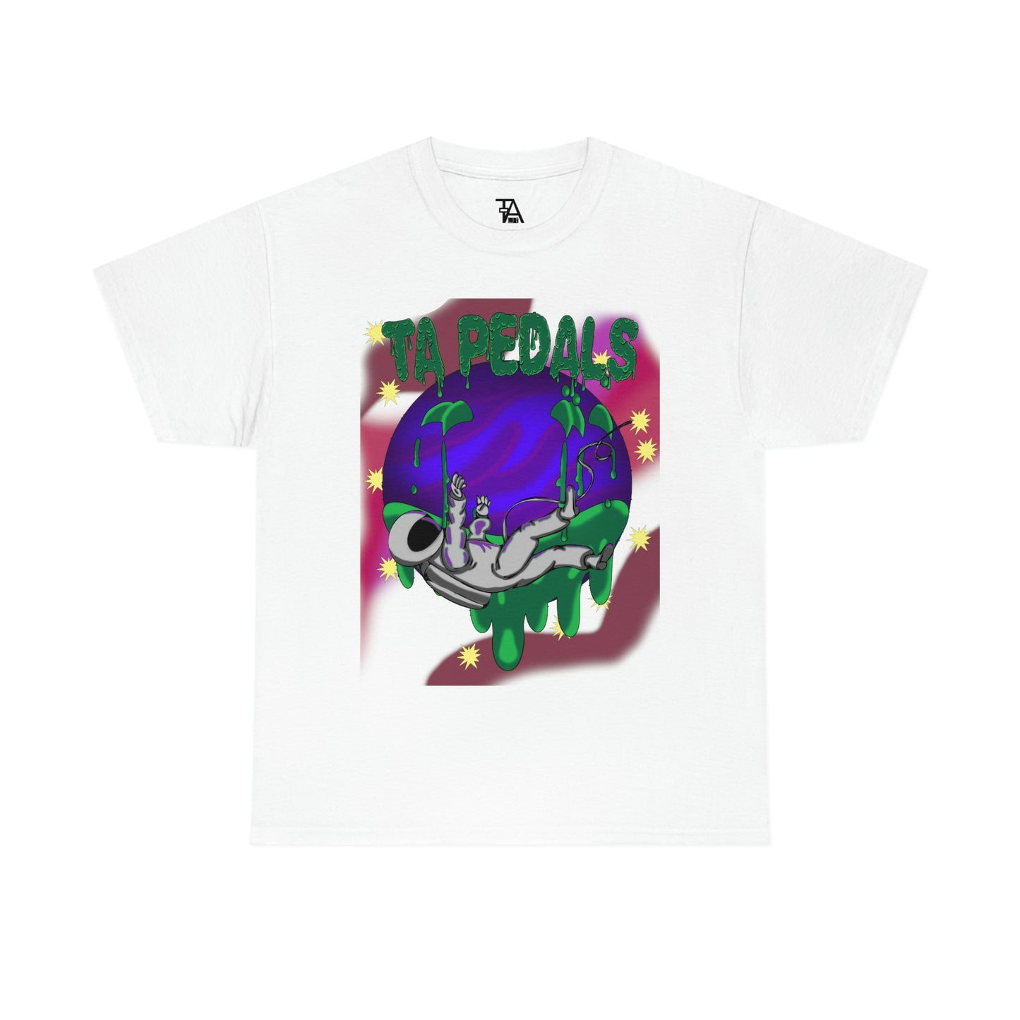 AcidNaut-TA Pedals Art Line-Unisex Heavy Cotton Tee