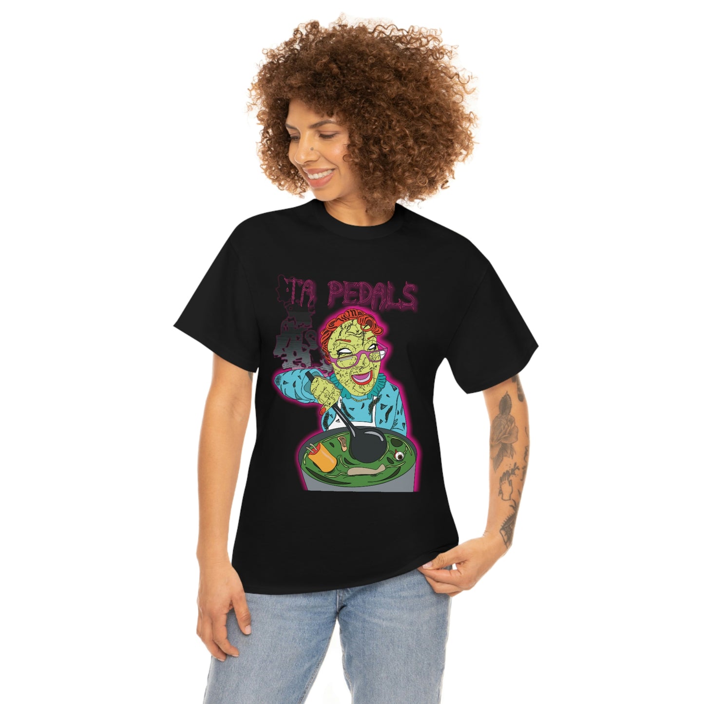 Possession for Lunch-TA Pedals Art Line-Unisex Heavy Cotton Tee