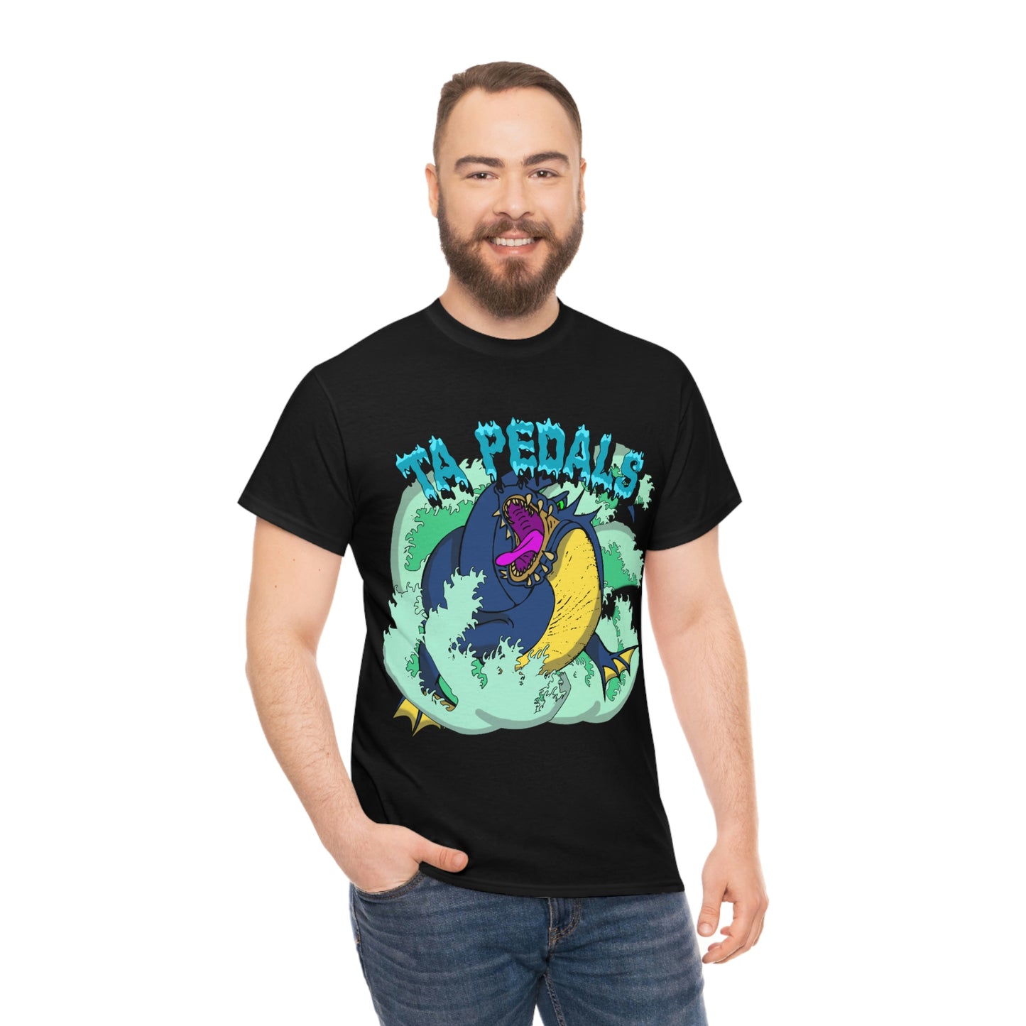 Wave of The Dragon-TA Pedals Art Line-Unisex Heavy Cotton Tee