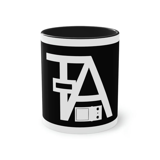 TA Pedals Logo-Two-Tone Coffee Mug, 11oz