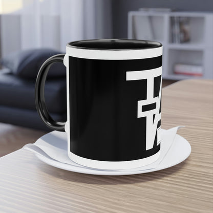 TA Pedals Logo-Two-Tone Coffee Mug, 11oz